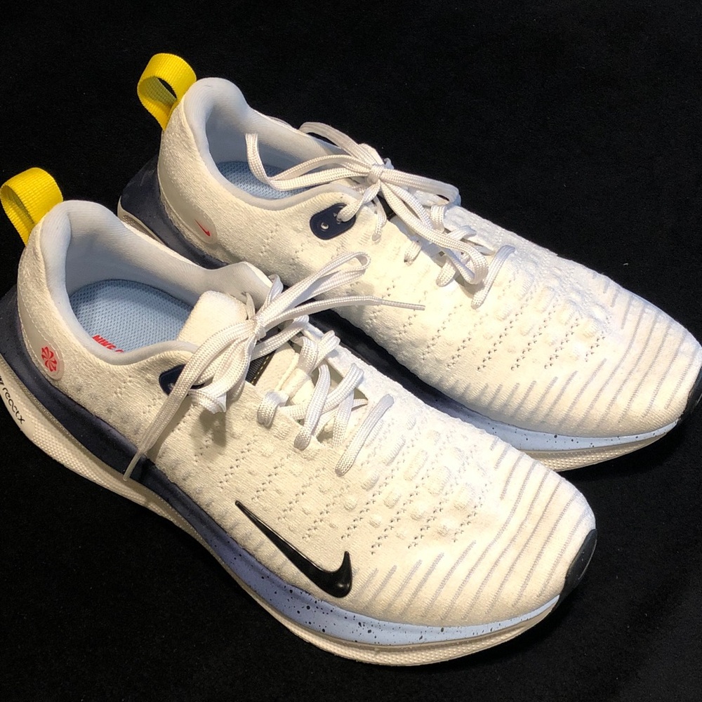 Nike White and Yellow Athletic Sneakers